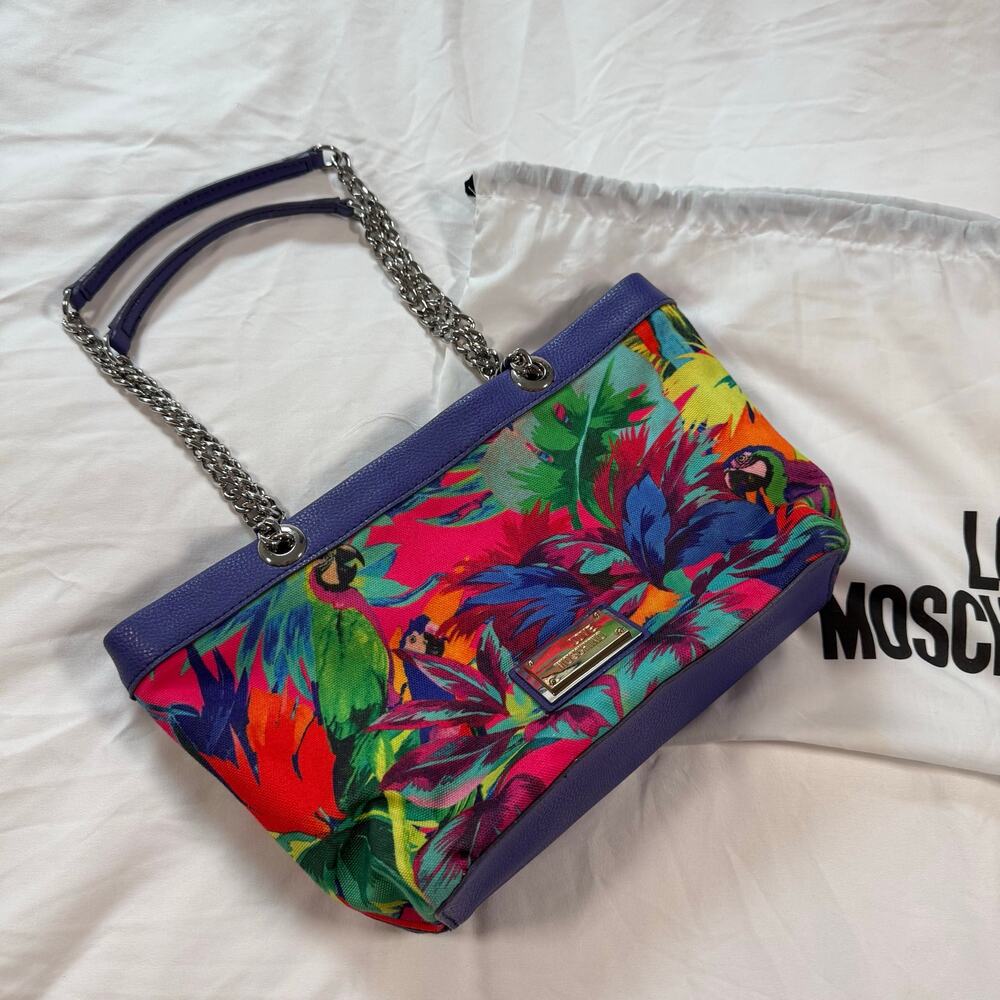 Love Moschino Jungle Print Purse Shoulder Bag Multicolor